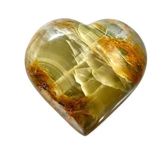 Heart Green & Red Onyx