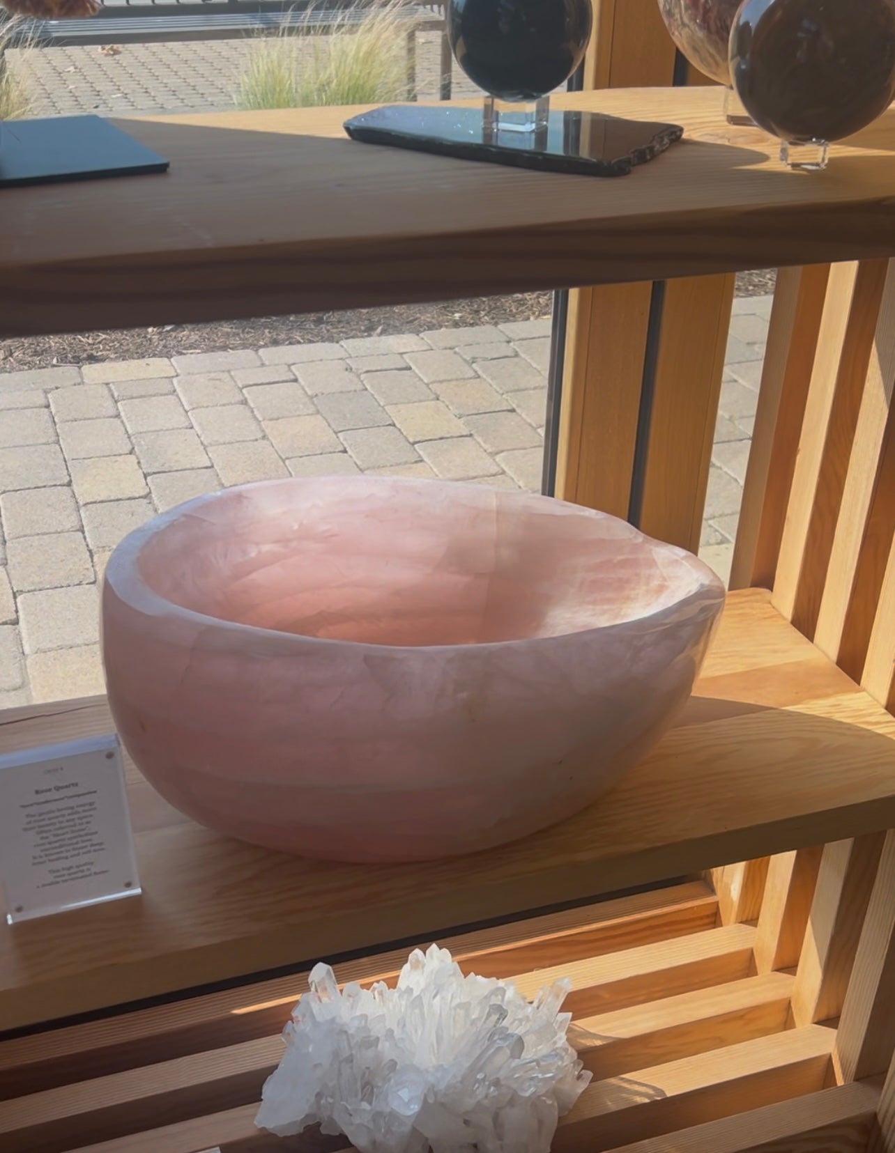 XL Hand-Carved Rose Quartz Centerpiece