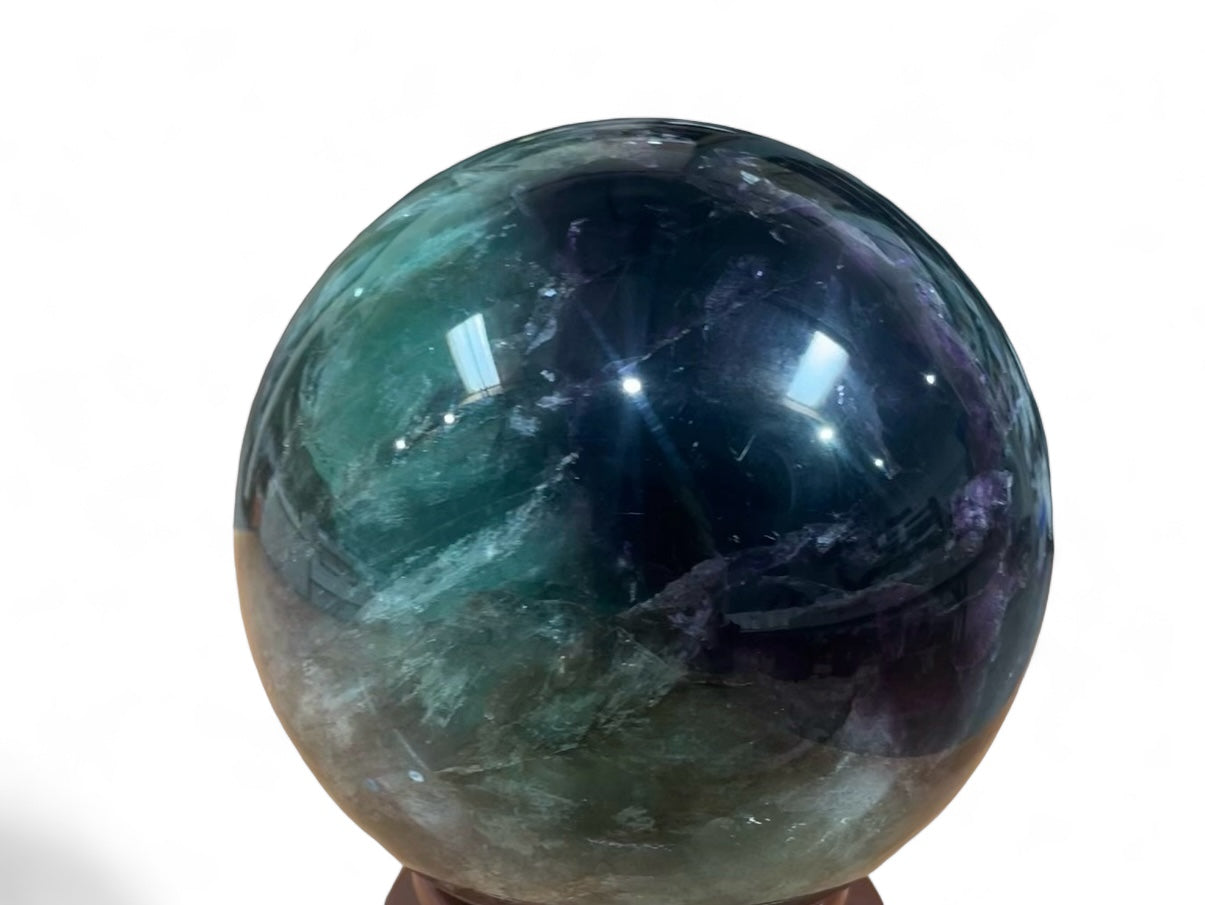 Sphere - Fluorite Purple & Green $1575