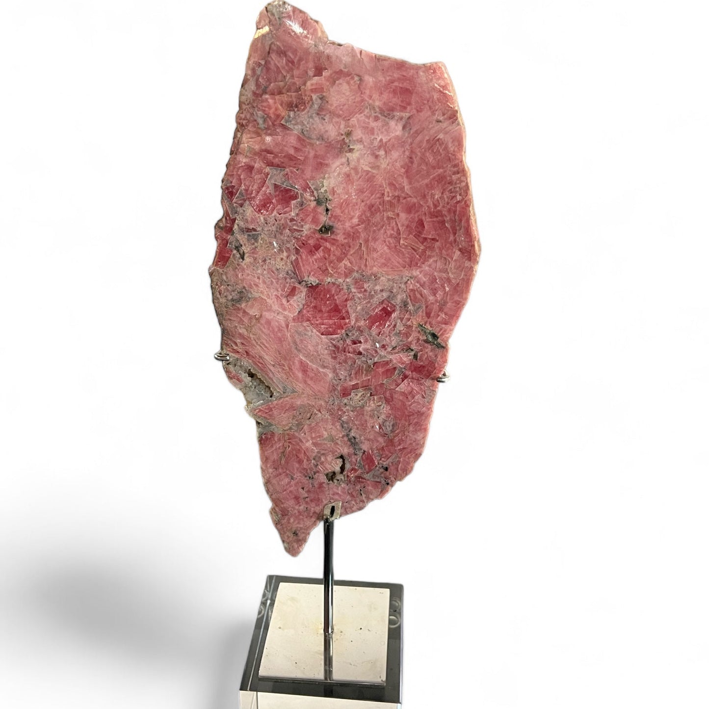Rhodonite on Stand