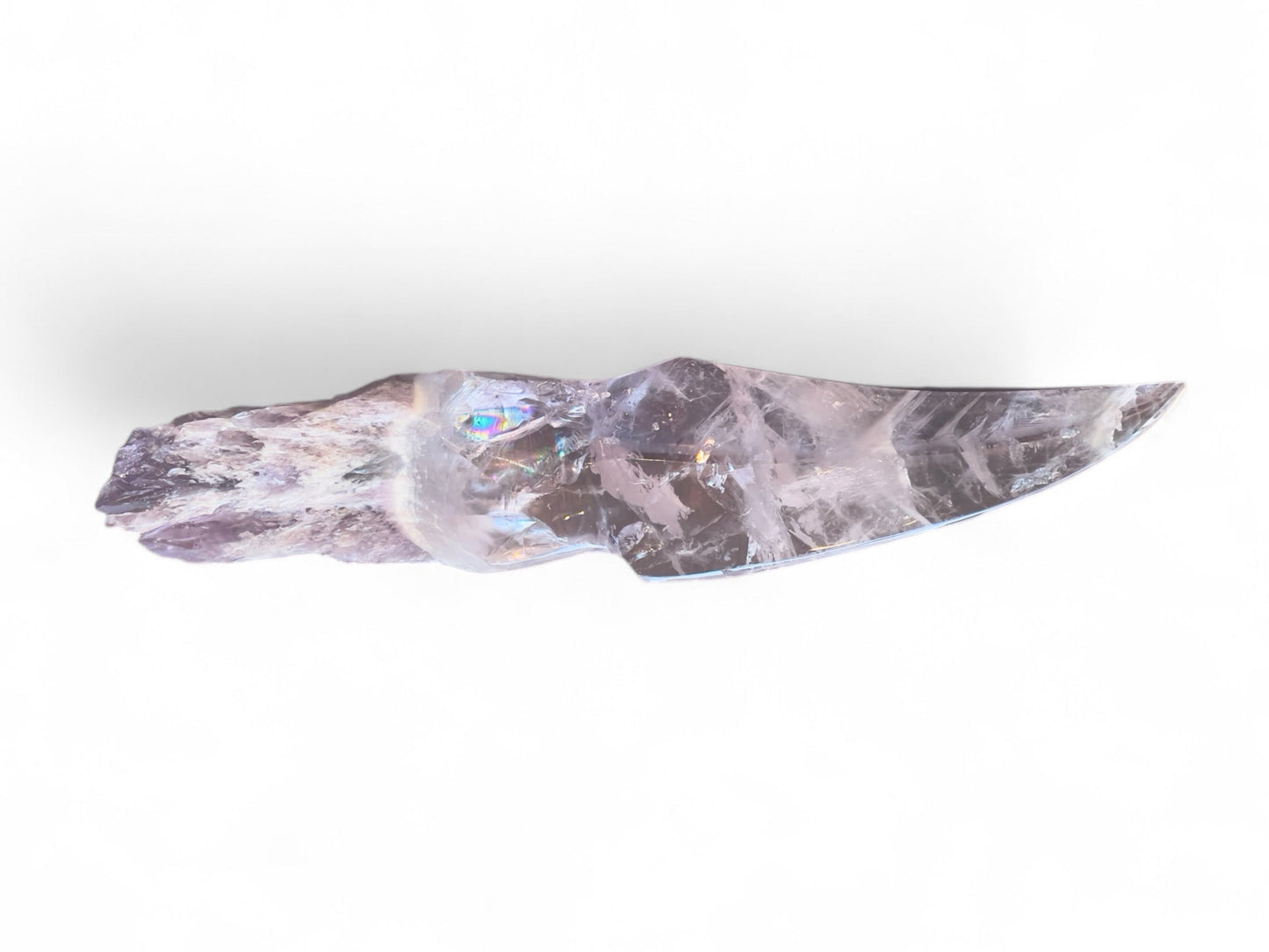 chevron amethyst carved dagger on white background