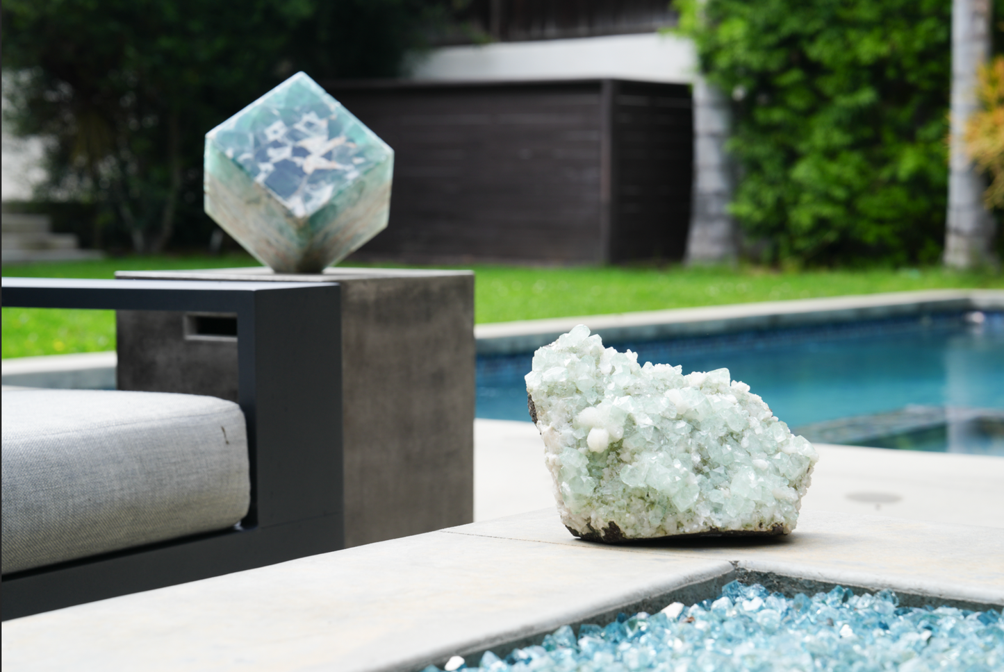Green Apophyllite Crystal Cluster
