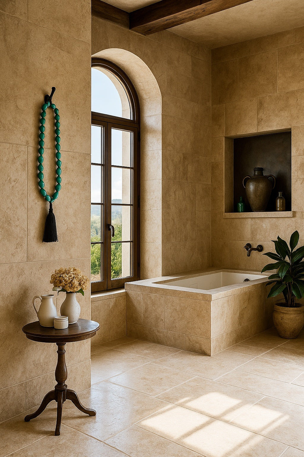 turquoise mala Italian villa