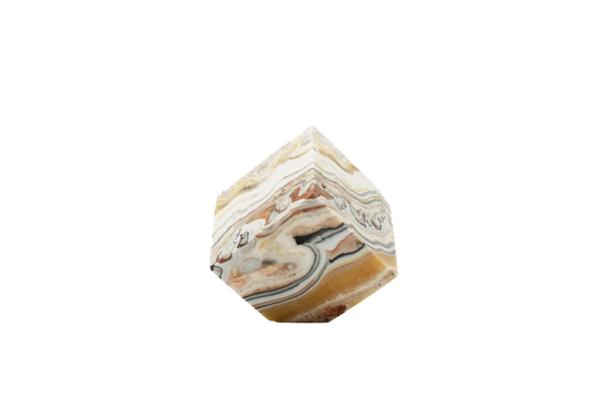 Calcite Caramel Banded Cube