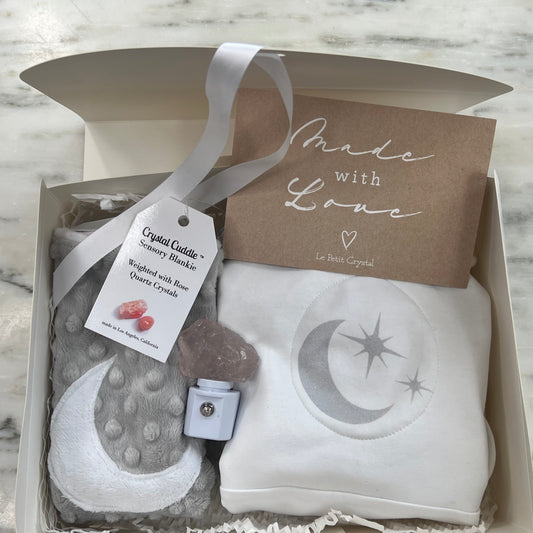 Crystal Cuddle™ Baby Gift Bundle (Rose Quartz Weighted)