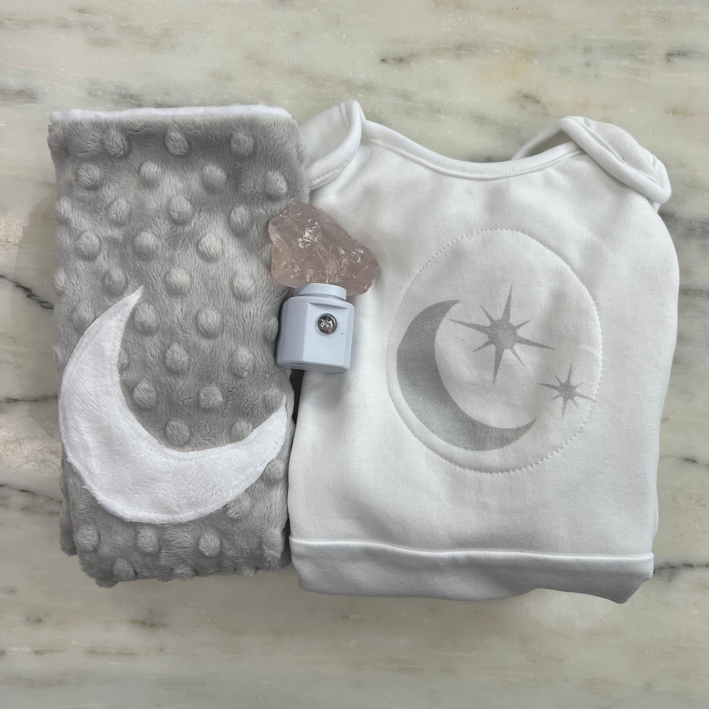 Crystal Cuddle™ Baby Gift Bundle (Rose Quartz Weighted)