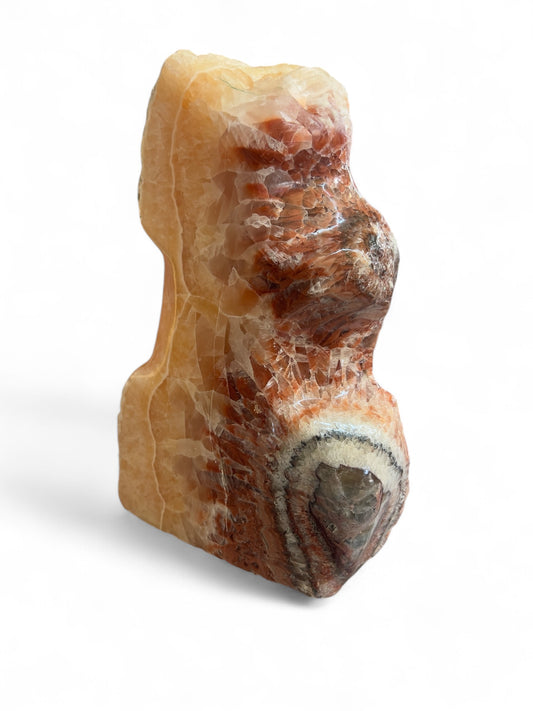Red, Yellow & Orange Banded Calcite