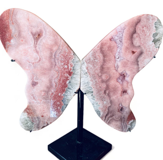 Pink Amethyst Butterfly Wings
