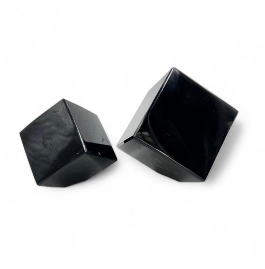 Black Obsidian Cube 2"