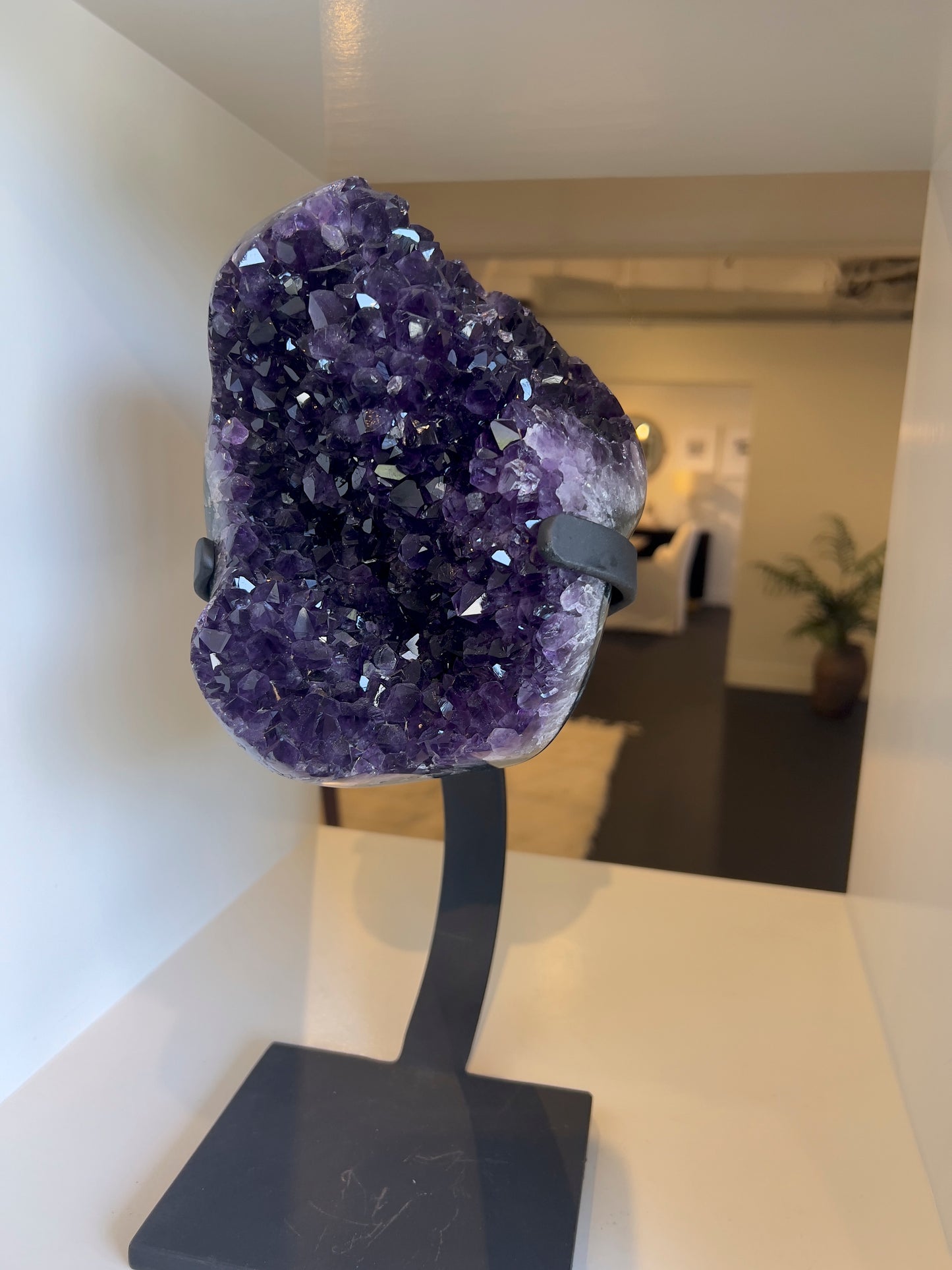 Amethyst on Stand 15.5" x 7.5"