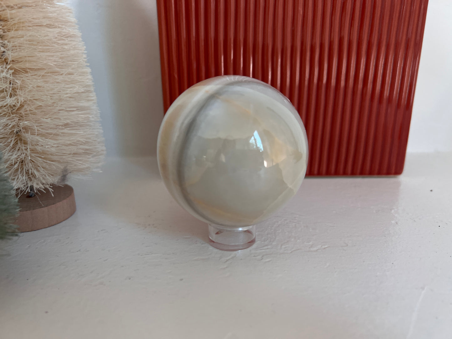 White Onyx Sphere