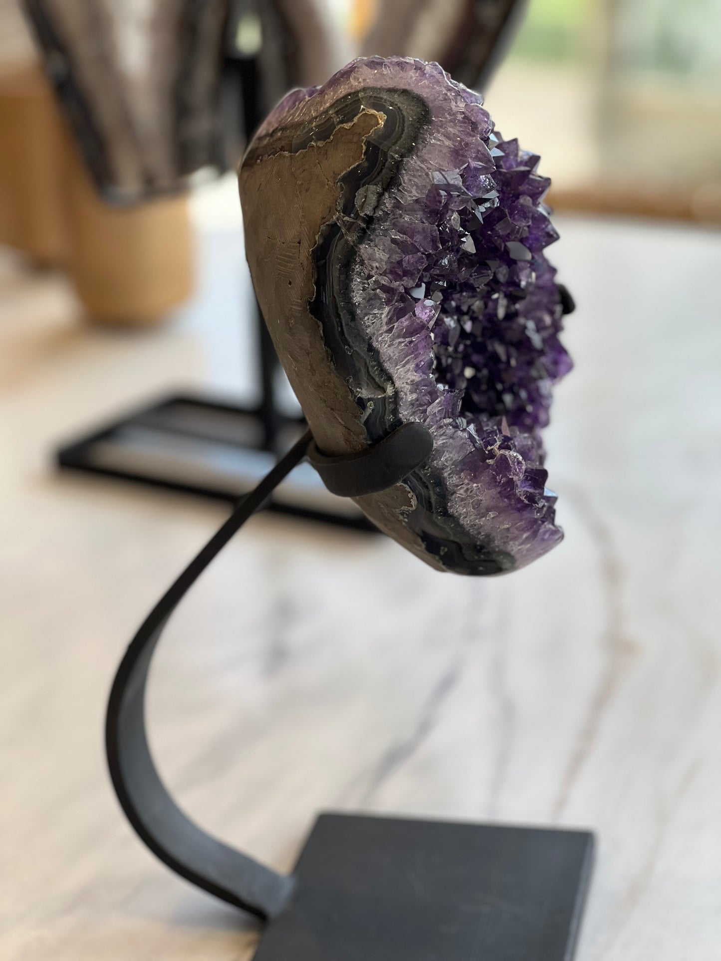 Amethyst on Stand 15.5" x 7.5"