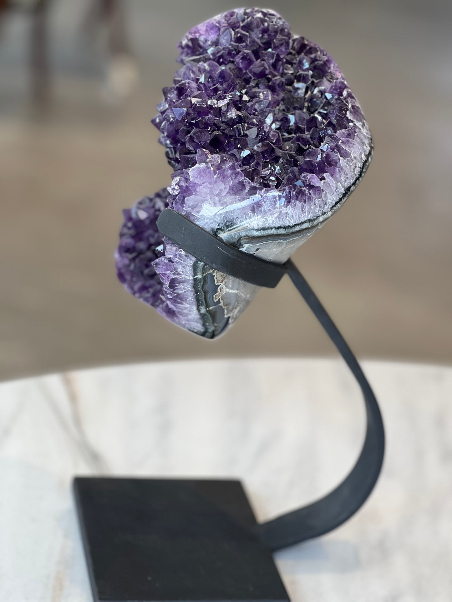 Amethyst on Stand 15.5" x 7.5"