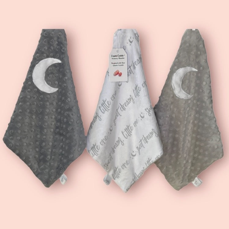Crystal Cuddle™ Weighted Lovey Blanket (Rose Quartz)