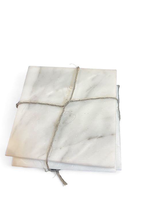 White Onyx Coasters