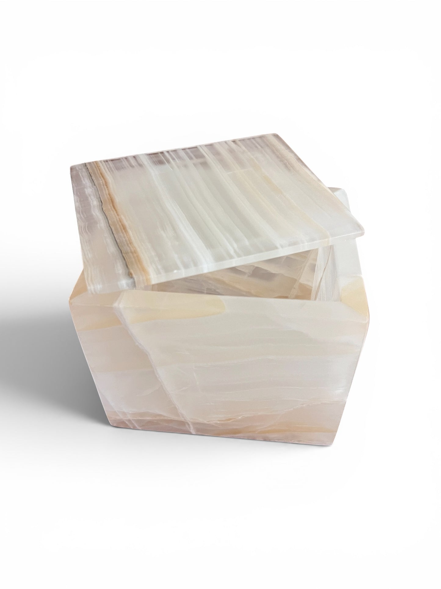 White Onyx Box with Lid