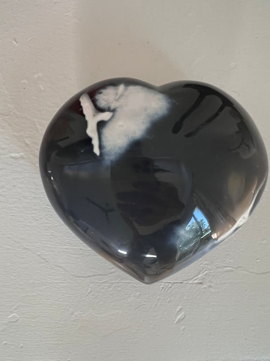 Blue Agate Heart