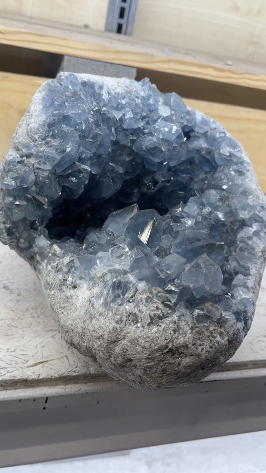 Statement Celestite Geode from Madagascar
