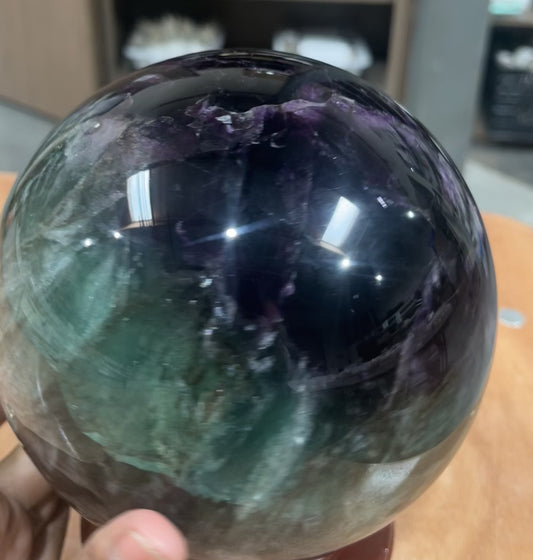 Sphere - Fluorite Purple & Green $1575