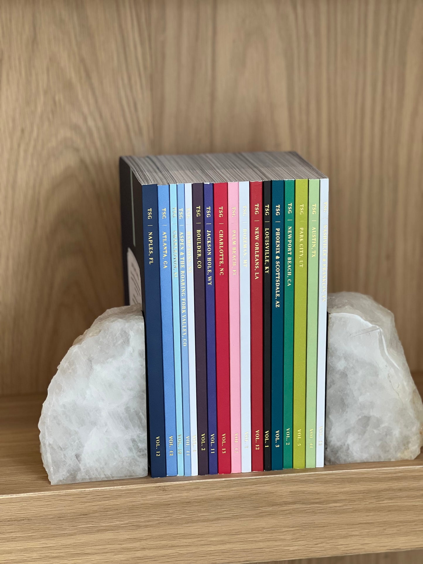 Clear Quartz Bookends