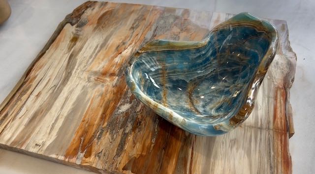 rare blue Argentinian onyx