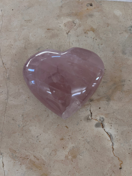 Rose Quartz Heart 4.75"